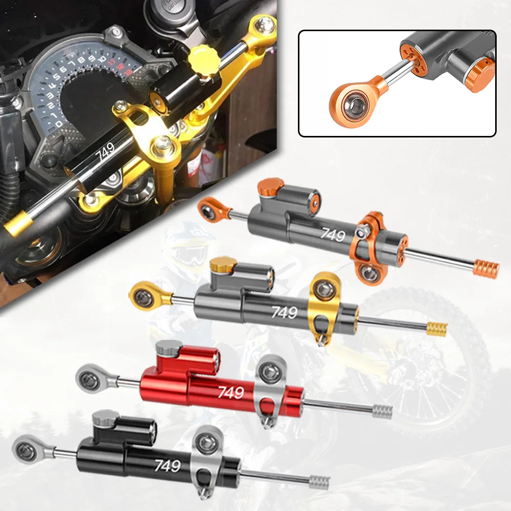 

Universal Motorcycle Accessories Damper Steering Stabilize Safety Control For DUCATI 749 Oscuro 749S 749R 2003-2006 2004 2005