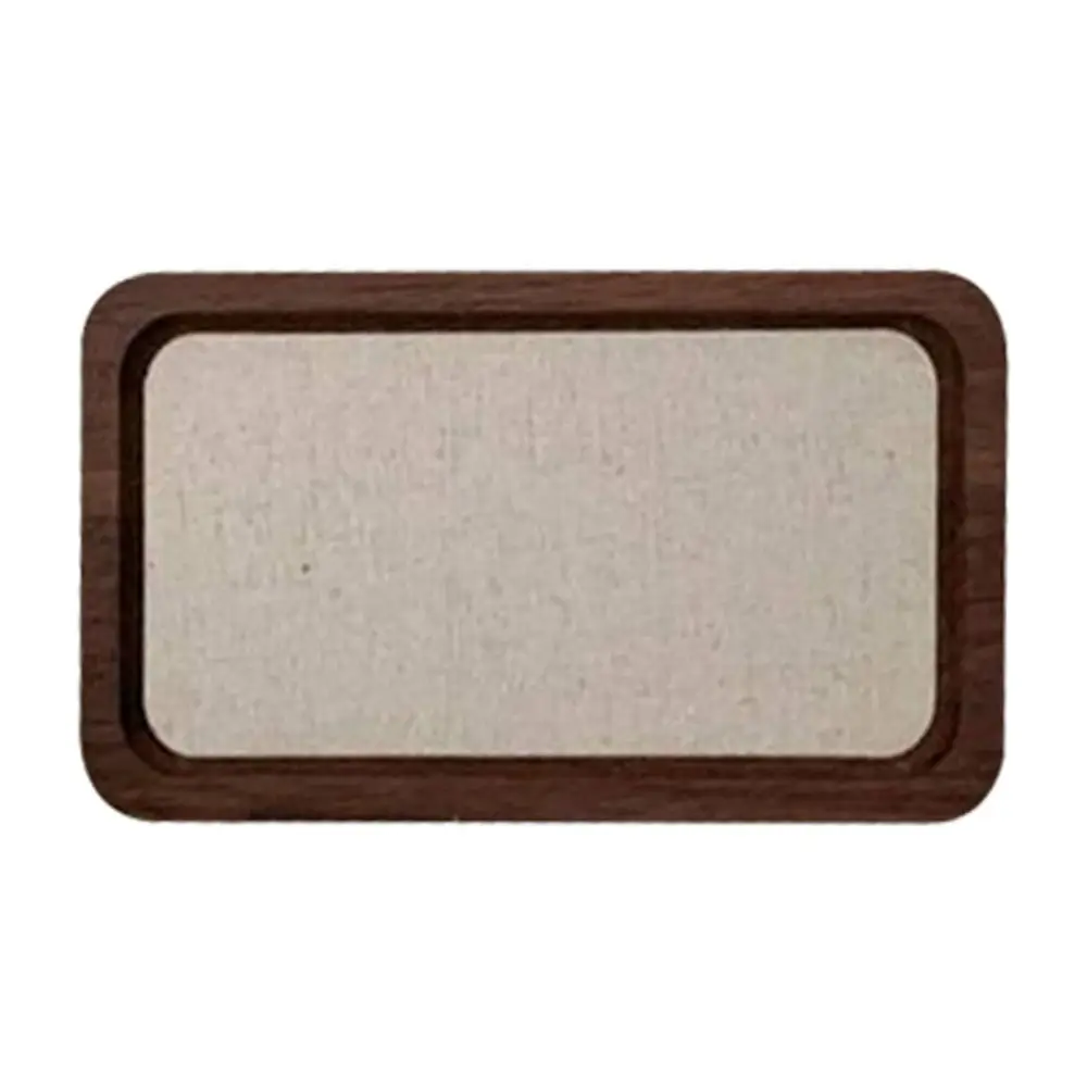 الجوز الملونة علبة مجوهرات خشبية تصميم الرجعية خشب متين حلقة عرض صينية مادة خشبية نمط الحد الأدنى #2