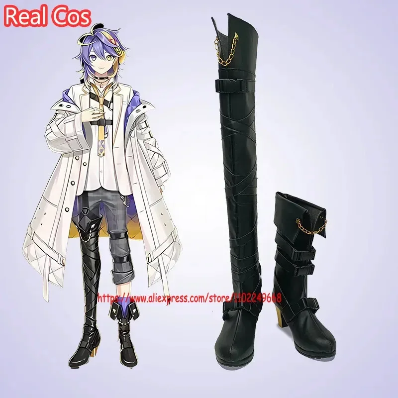 

RealCos аниме виртуальный VTuber ILUNA Aster Arcadia обувь для косплея Хэллоуин карнавальные ботинки на заказ