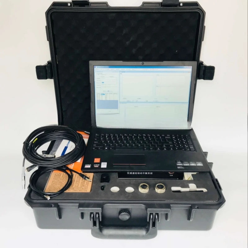 Spectrum diagram of field dynamic balance instrument of ACEPOM30/ACEPOM321 dual-channel vibration analyzer