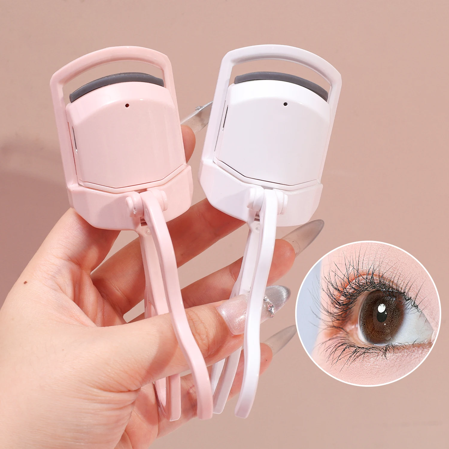 Elektrische wimperkruller Clip Verwarming Curling USB Elektrische snel verwarmde wimperkruller Langdurige draagbare wimperkruller Gereedschap