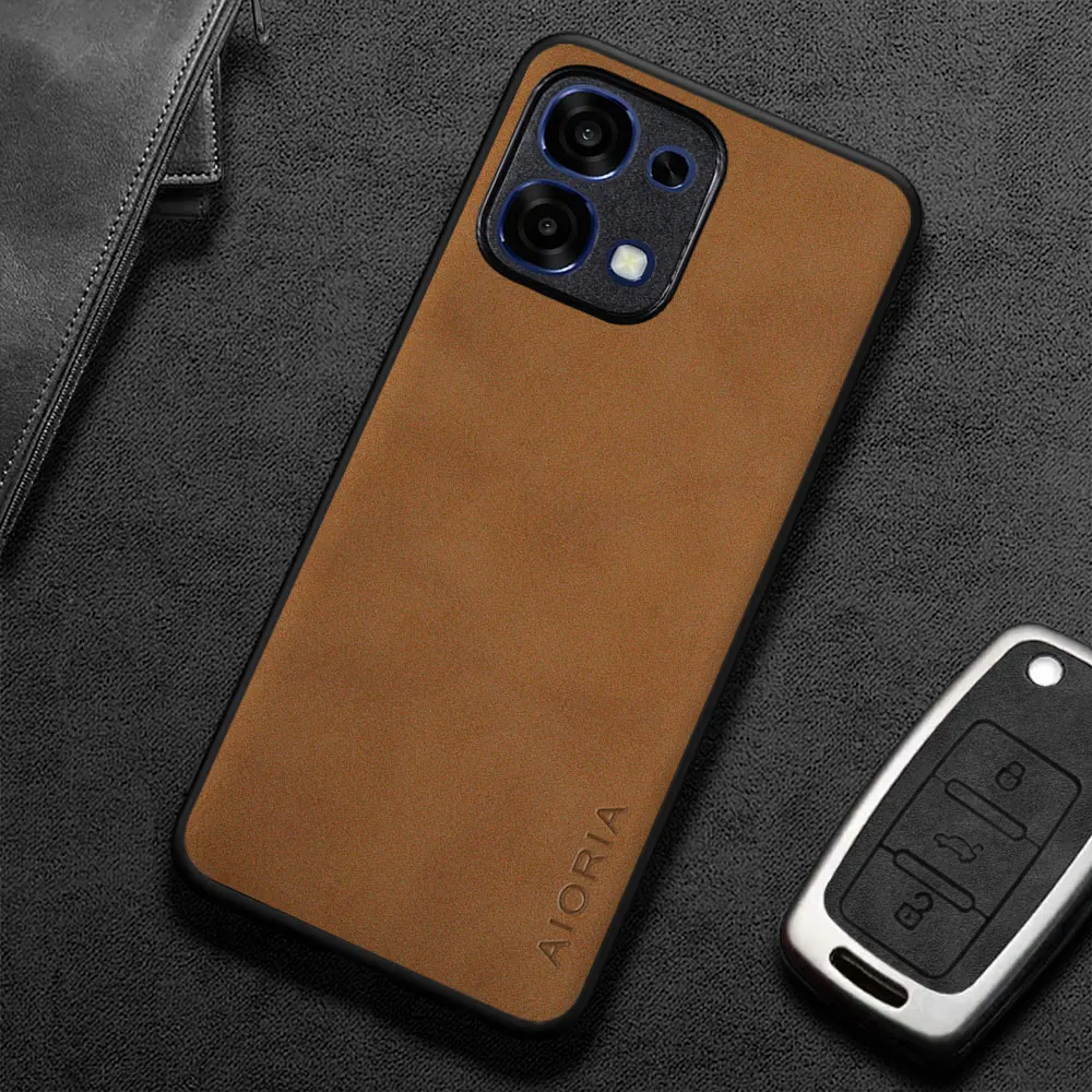 Per OPPO A6 Pro A5 Pro Custodia Capa Semplice ed elegante stile business Premium PU Custodia in pelle per telefono coque funda