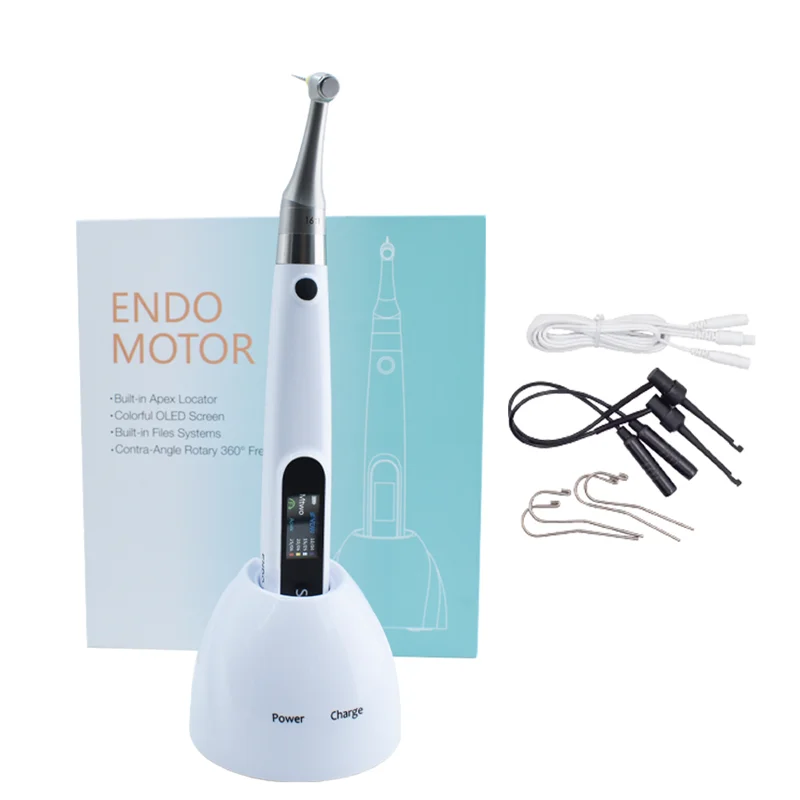 

New Endo Motor with Apex Locator 16:1 Contra Angle with Files Holders Reciprocating Root Canal Surgical Equipments