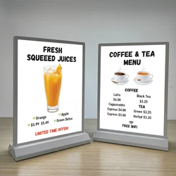 A4 LED Lightbox Business LED Light Sign Advertising Lighting LED Poster Menu Display for Restaurant Cafe Shop