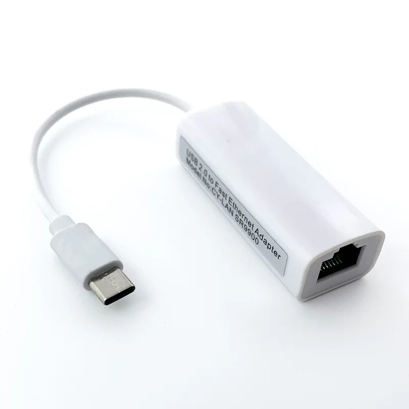 Typ-C zu RJ45 Ethernet-Adapter, USB 100Mbps Netzwerkkarte für Laptop PC, Plug & Play LAN-Konverter – Detail 2