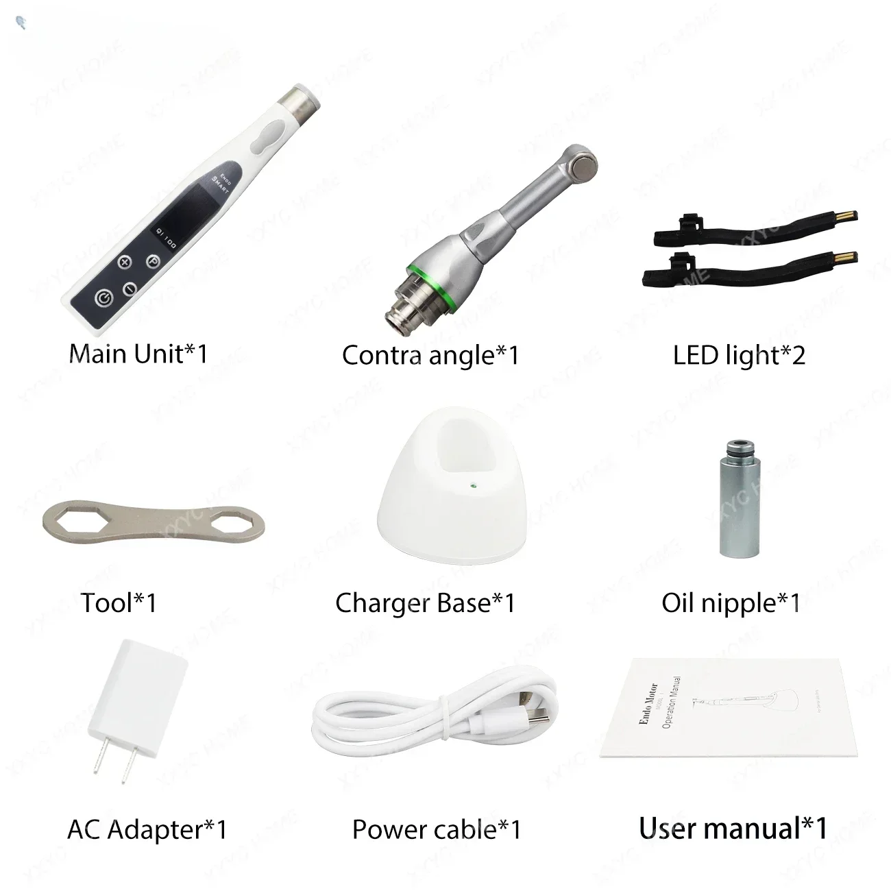 Стоматологический локатор вершины, эндодонтический с эндодвигателем, стоматологическое оборудование, ЖК-экран, стоматологический инструмент для измерения длины корневого канала