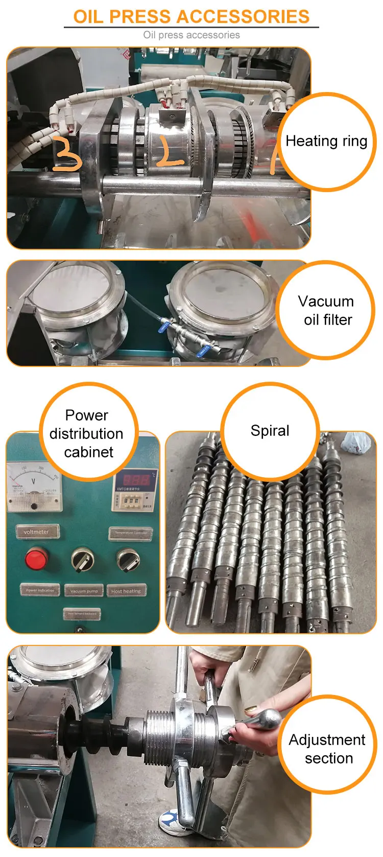 Screw Cold & Hot Press Stainless Steel Automatic High Capacity Sesame Soybean Peanut Sunflower Seed Oil Extraction Machine - view 5