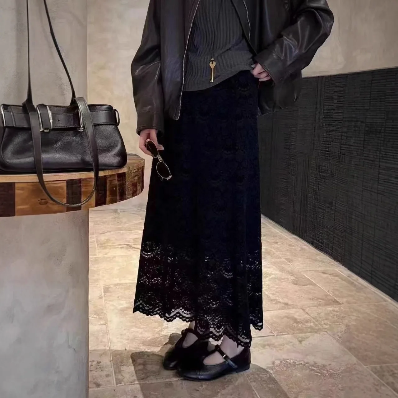 

Изысканно мягкая юбка: ультрамикрощёточная кружевная юбка миди, сложная юбка А-силуэта, романтические многослойные юбки из фатина