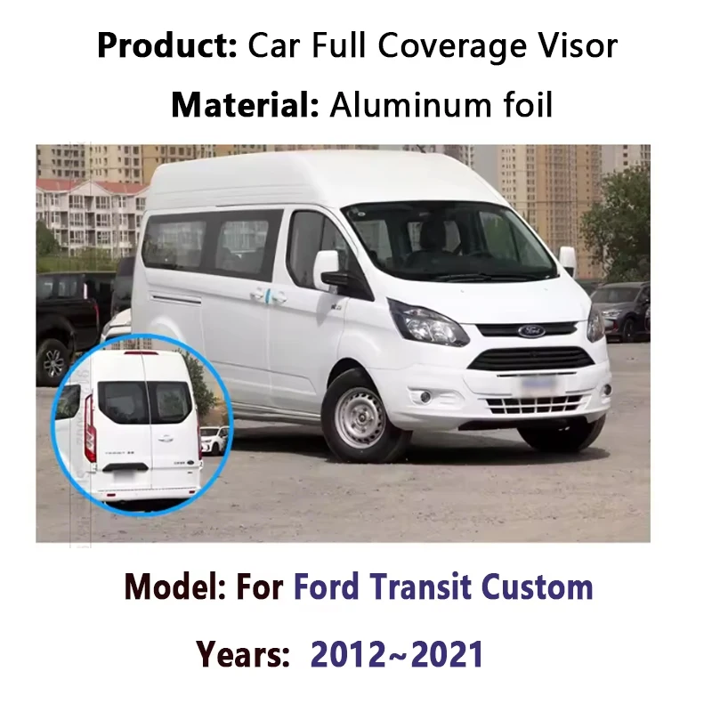For Ford Transit Custom Camper 2012~2021 Car Sunshades  Visor Sunscreen Anti-UV Sun Blinds Auto Parts Accessories 2015 2018 2020