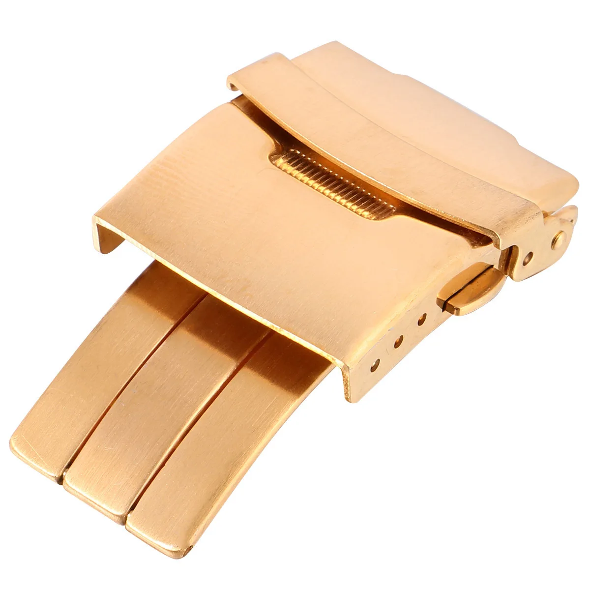 

1Pcs Steel Watch Band Clasp Durable Solid Stainless Steel Buckle Luxury Watchband Connection Buckle Easy Install