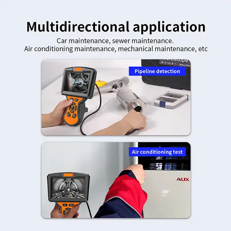 DVR 5M Cable Waterproof IP67 1080P,8mm Diameter Camera Head, SYANSPAN Pipe Inspection Camera Security System Car Inspect