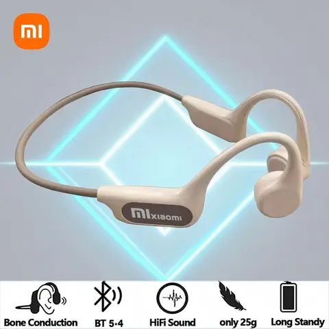 Xiaomi Mijia OWS Bluetooth 5.4 헤드폰, HD 마이크 IPX5 무선 러닝 스포츠 헤드셋 게임용 골전도 이어폰