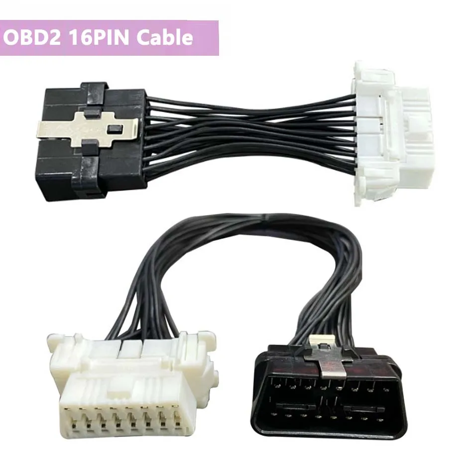 Car OBD Extension Cable OBD2 16PIN Modification Line Male to Female 16P Fully Connected with 16 Needles Auto Detect Harness