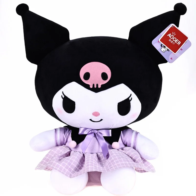 Sanrio Uniform Kuromi Knuffels Pop Melodiepop Afgespen Meisjes Een verjaardagscadeau Pop Schattig kussen Warm Hearted Companions