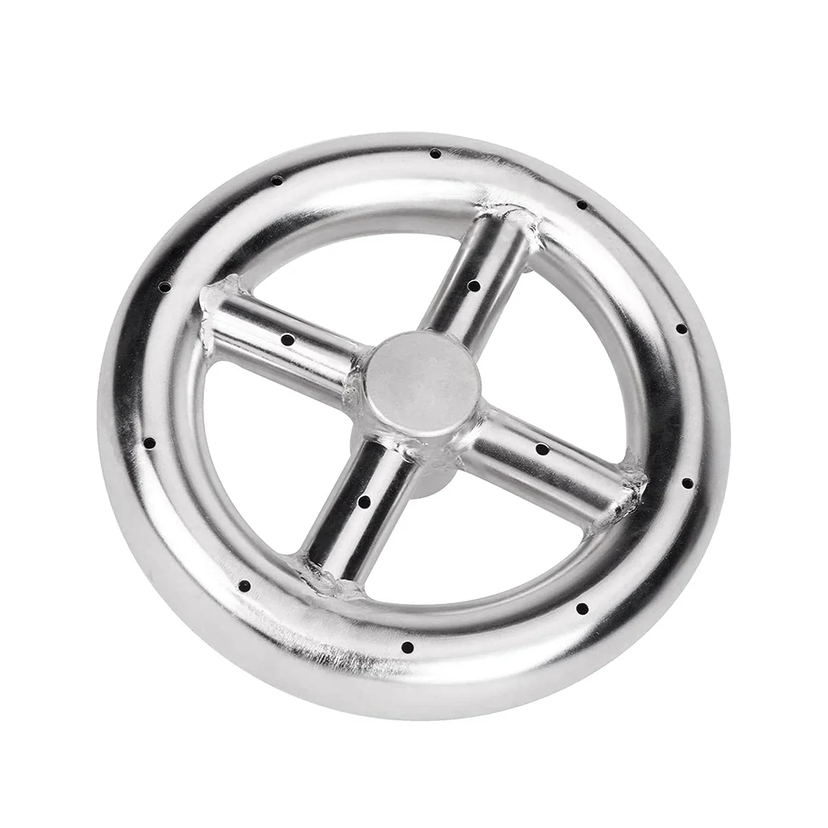 حلقة موقد حفرة النار المستديرة مقاس 6 بوصة للغاز الطبيعي والبروبان حفرة النار الموقد حفرة النار للداخلية والخارجية-ABLM