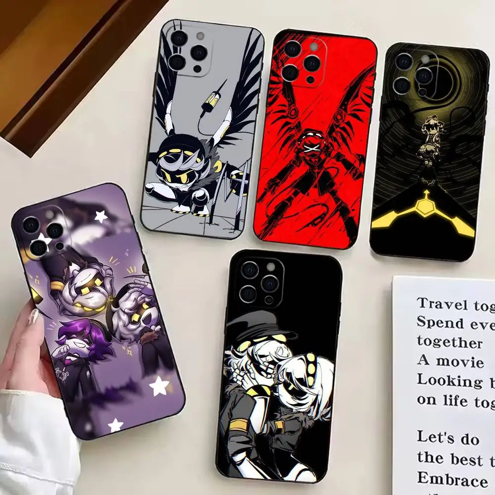 

Murder Drones Anime Phone Case For iPhone17,16,15,14,13,12,11 Plus,Pro Soft Silicone Black Case
