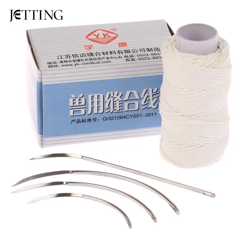 1 Volumes Veterinary Suture Thread Veterinary Special Beam Surgical Suture Needle Pig Pet Animal Surgical Suture Line