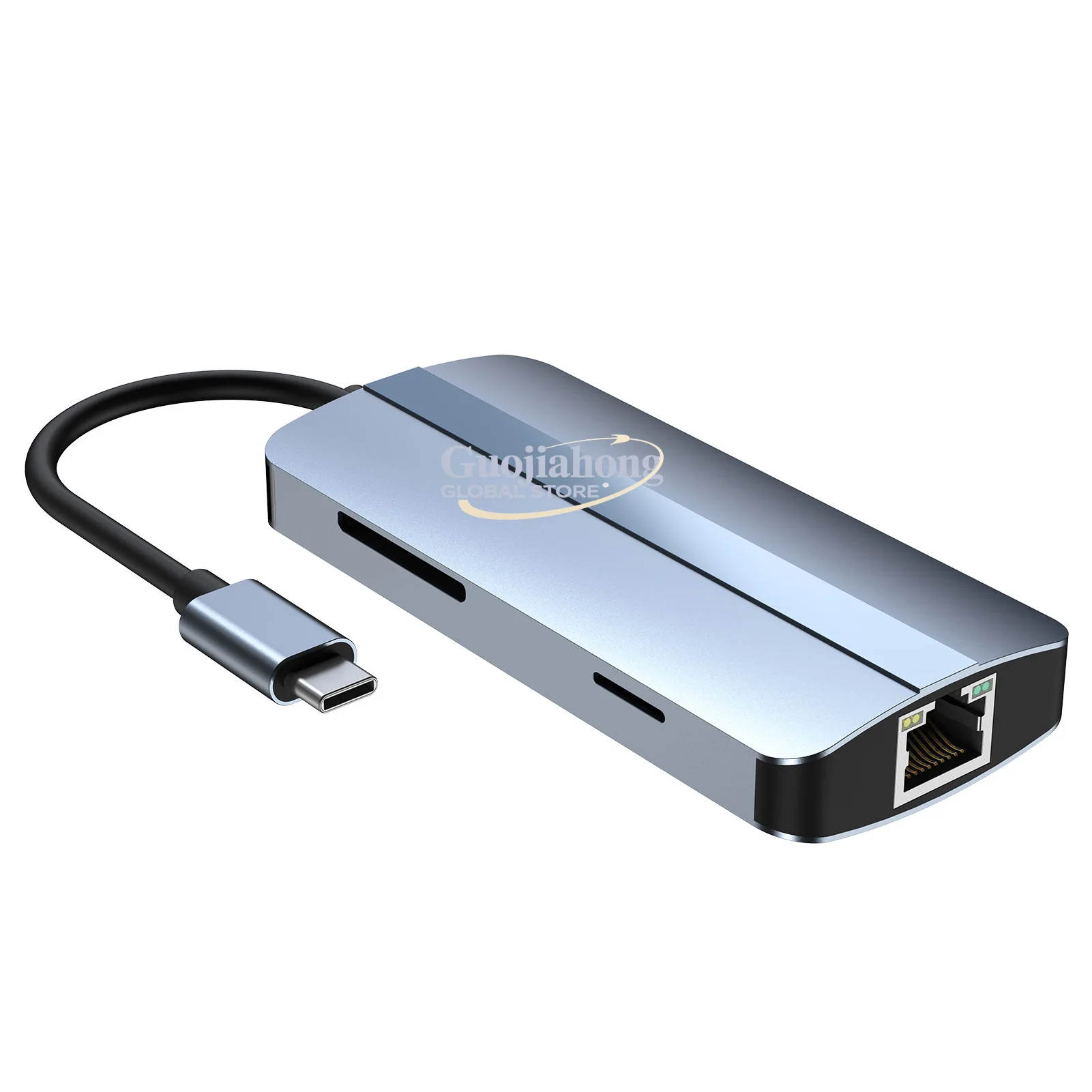 Cross-border, new 7-in-1 desktop computer, mobile phone, office screen projection Game LIVE multi-function USB docking station