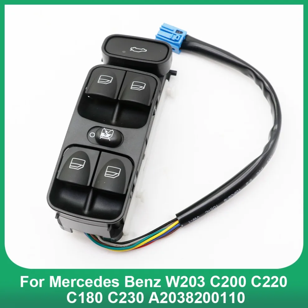 

Power Master Window Switch Button For Mercedes Benz W203 C200 C220 C180 C230 A2038200110 2038200110 2038210679 A203821067 Class