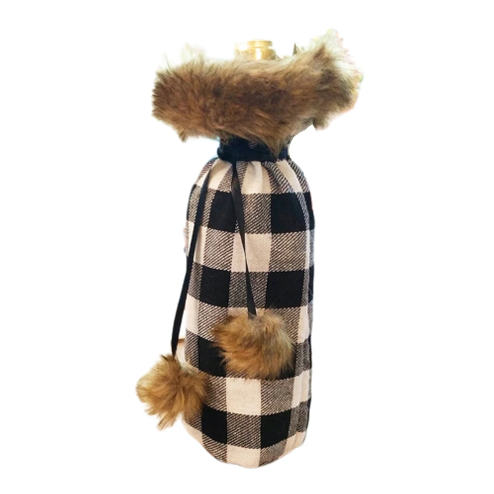 

Bottle Cover Premium Cloth Sturdy Reusable Christmas Decorations Party Supplies Festive Atmosphere Bag Holder