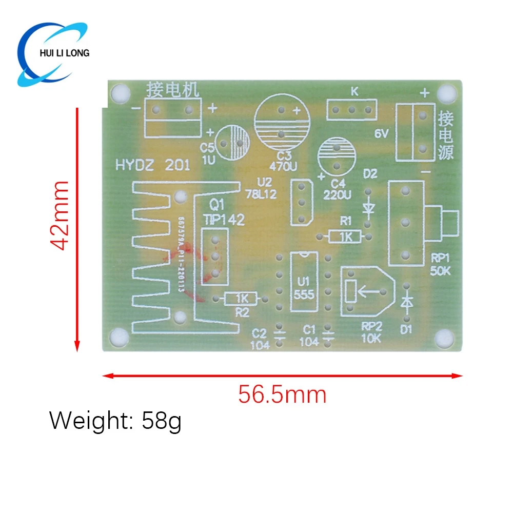 NE555 Motor Speed Regulation Kit Maker DIY Teaching Electronic Manufacturing Technology Test Assembly Training Welding