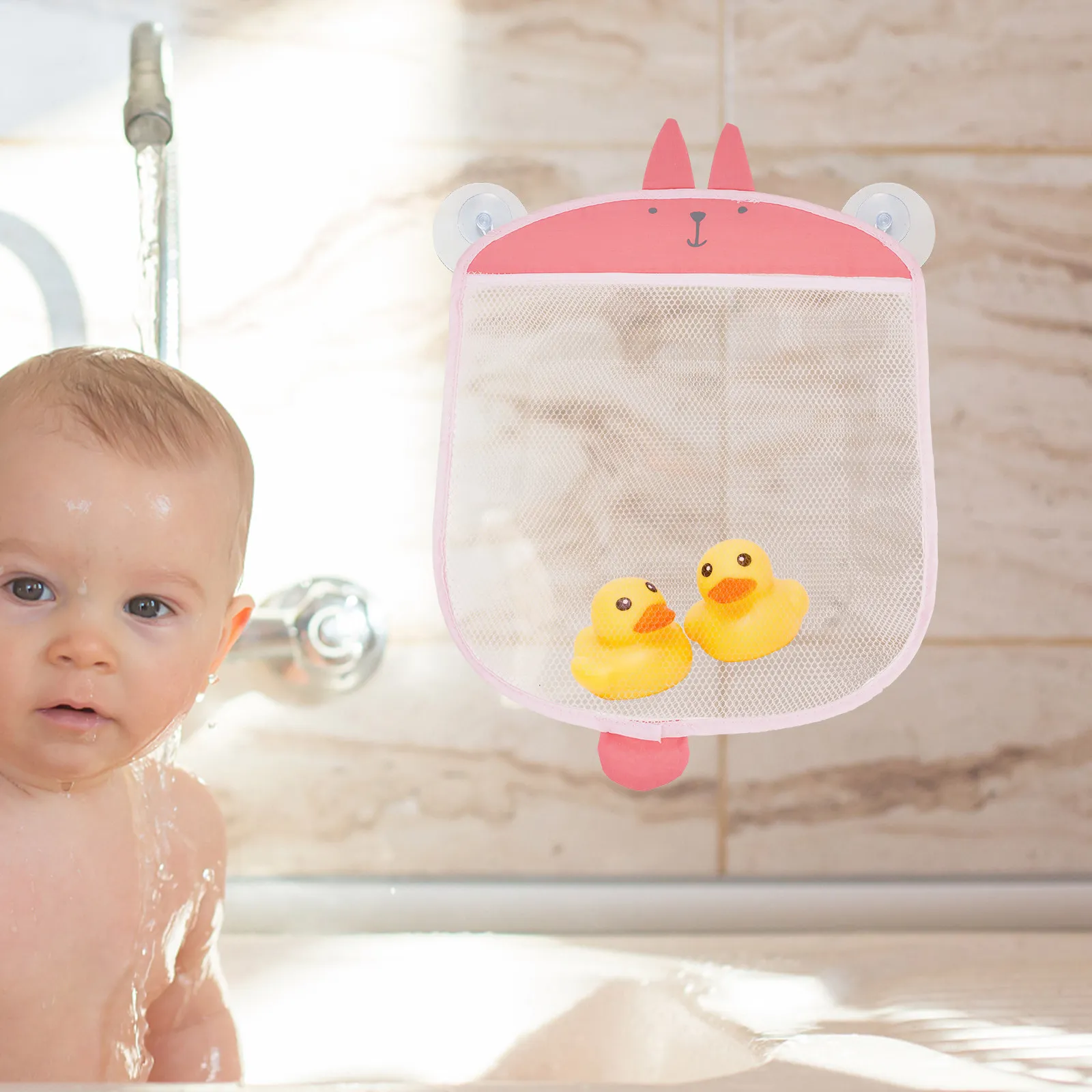 

2Pcs Bath Storage Pouch Mesh Hanging Organizer for Bathtub Bathroom Essentials Extra Wide Mesh Air Circulating Sturdy