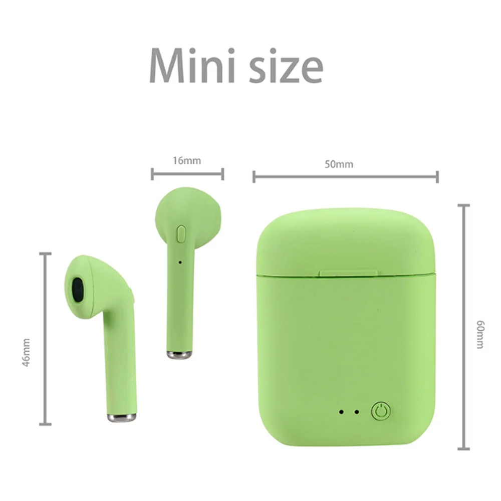 سماعات أذن TWS رياضية خارجية لاسلكية Bluetooth5.0 مع ميكروفون ستيريو للتحكم باللمس لهاتف iPhone Samsung Xiaomi