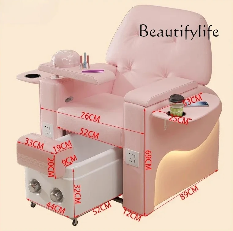 

foot bath massage adjustable beauty eyelashes foot sofa Electric manicure sofa chair fully automatic reclining foot massage