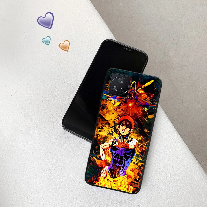 Phone Case for Xiaomi Poco F5 F4 F3 F1 C40 C50 C51 M5 M5S M4 M3 X3 X4 X5 Pro JoJo Bizarre Adventure Soft Shell Black Cases Cover