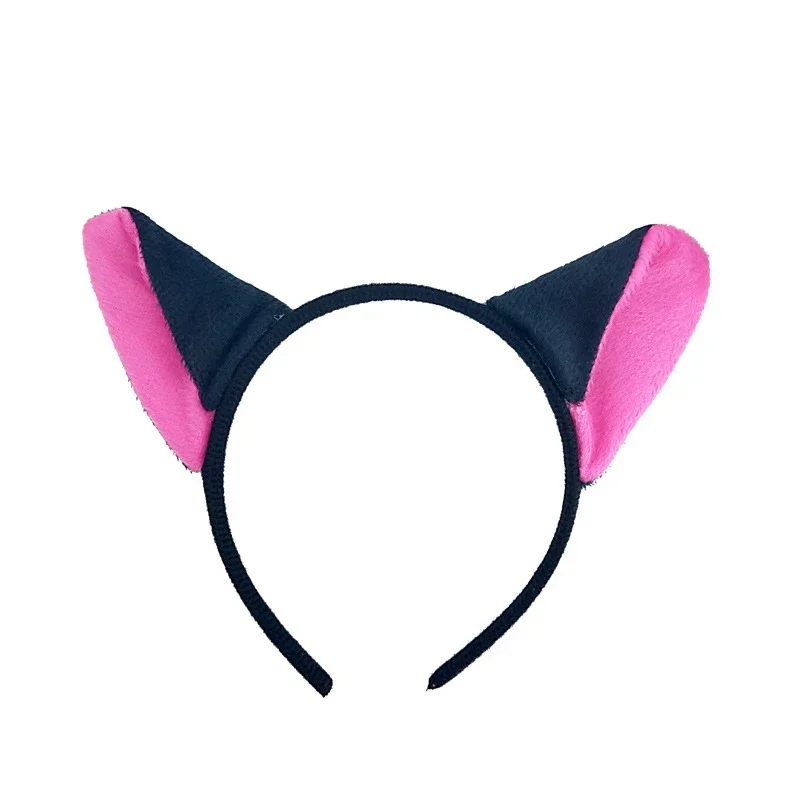 Fox Ear Cosplay Hair Bands Set para Meninas e Mulheres, Headband, Laço, Cauda, Game Theater, Animal, Pelúcia, Birthday Party, Natal, Meninos, Meninas