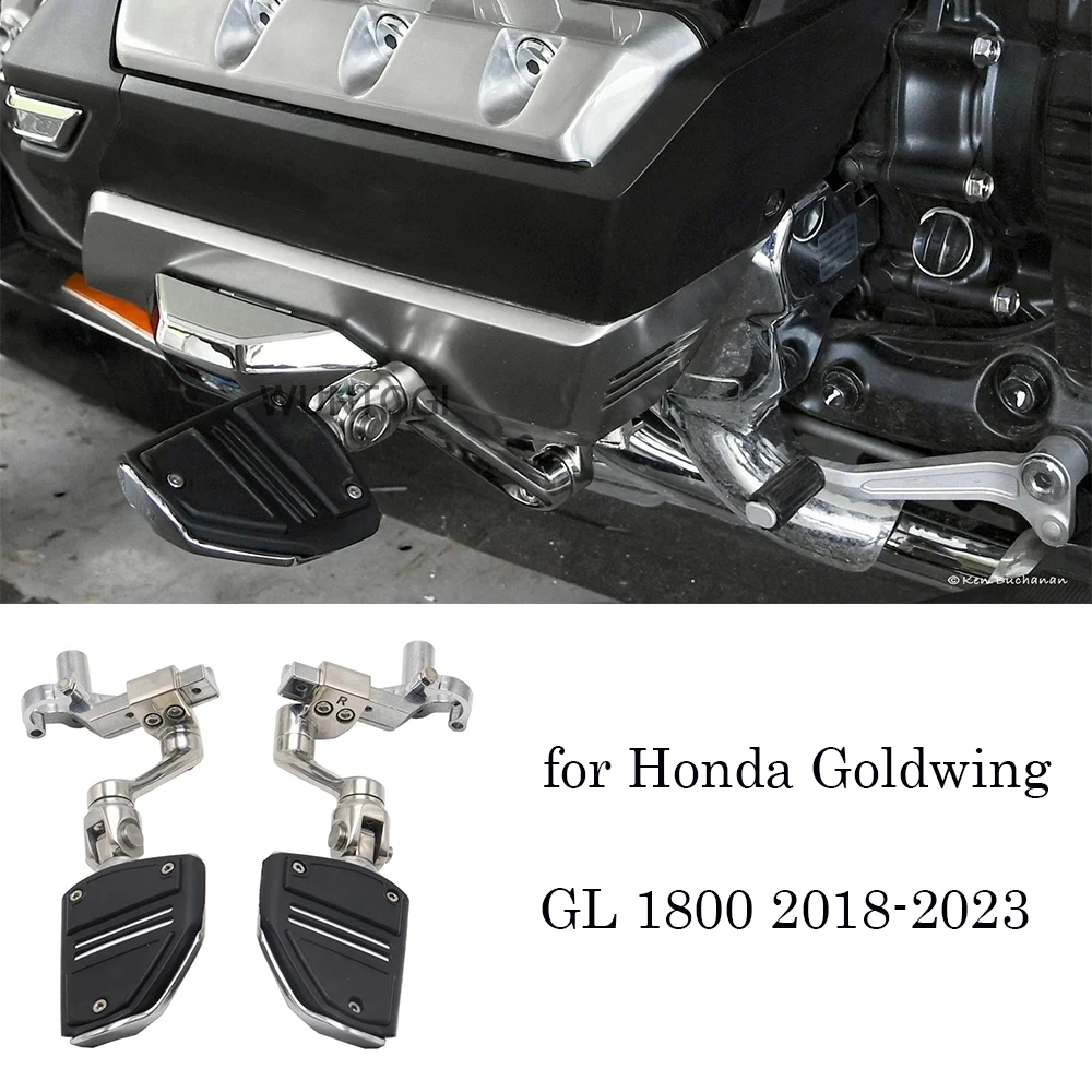 for Honda Goldwing  F6B GL1800 2018-2023 Tour DCT Airbag Accessories Motorcycle New 3-Way Adjustable Highway Peg Mounts