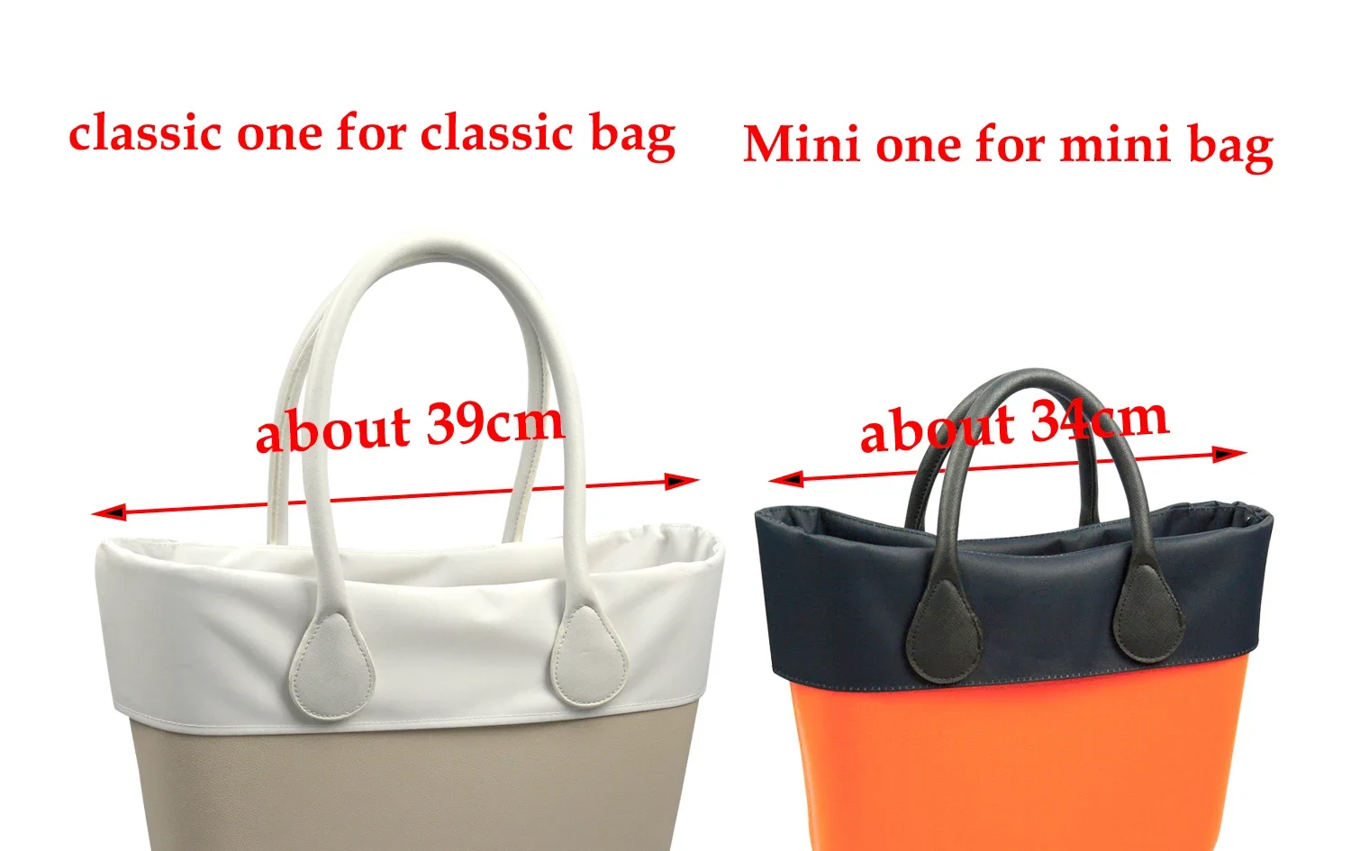 New Classic Standard Mini Solid color Microfiber Fabric Trim Decoration For Obag Handbag O Bag standard Classic Mini Bag