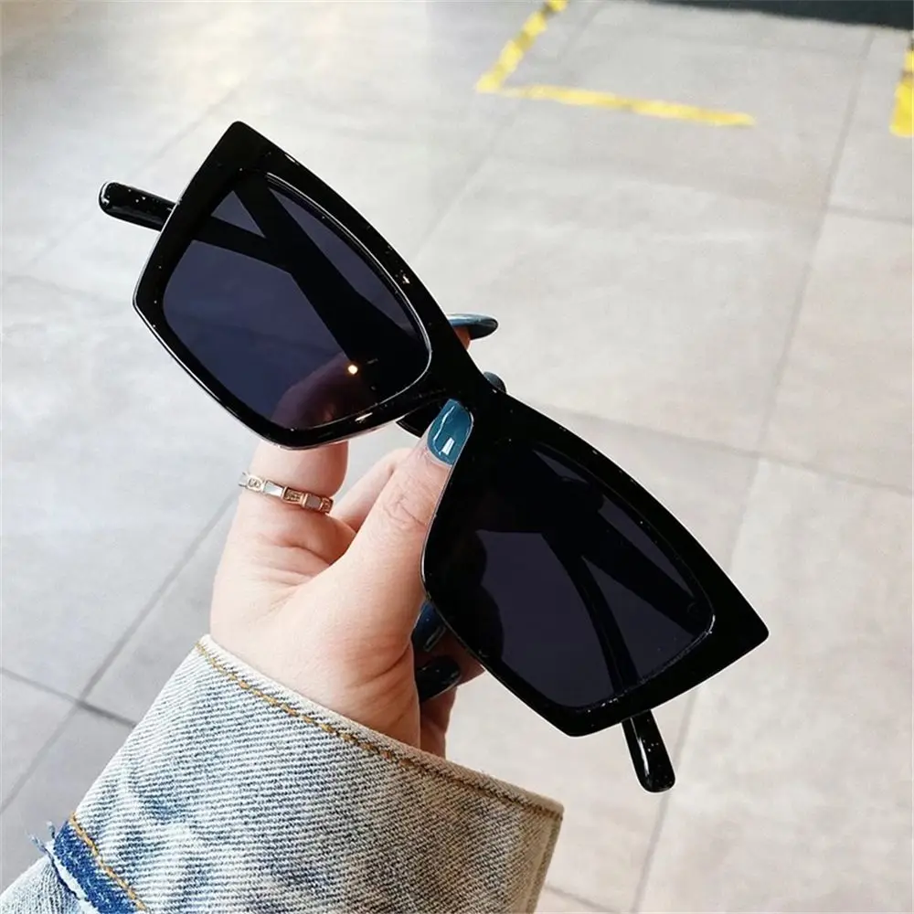 

Retro Vintage Ins Popular Colorful Square Sun Glasses Female Eyewear Shades Fashion Sunglasses