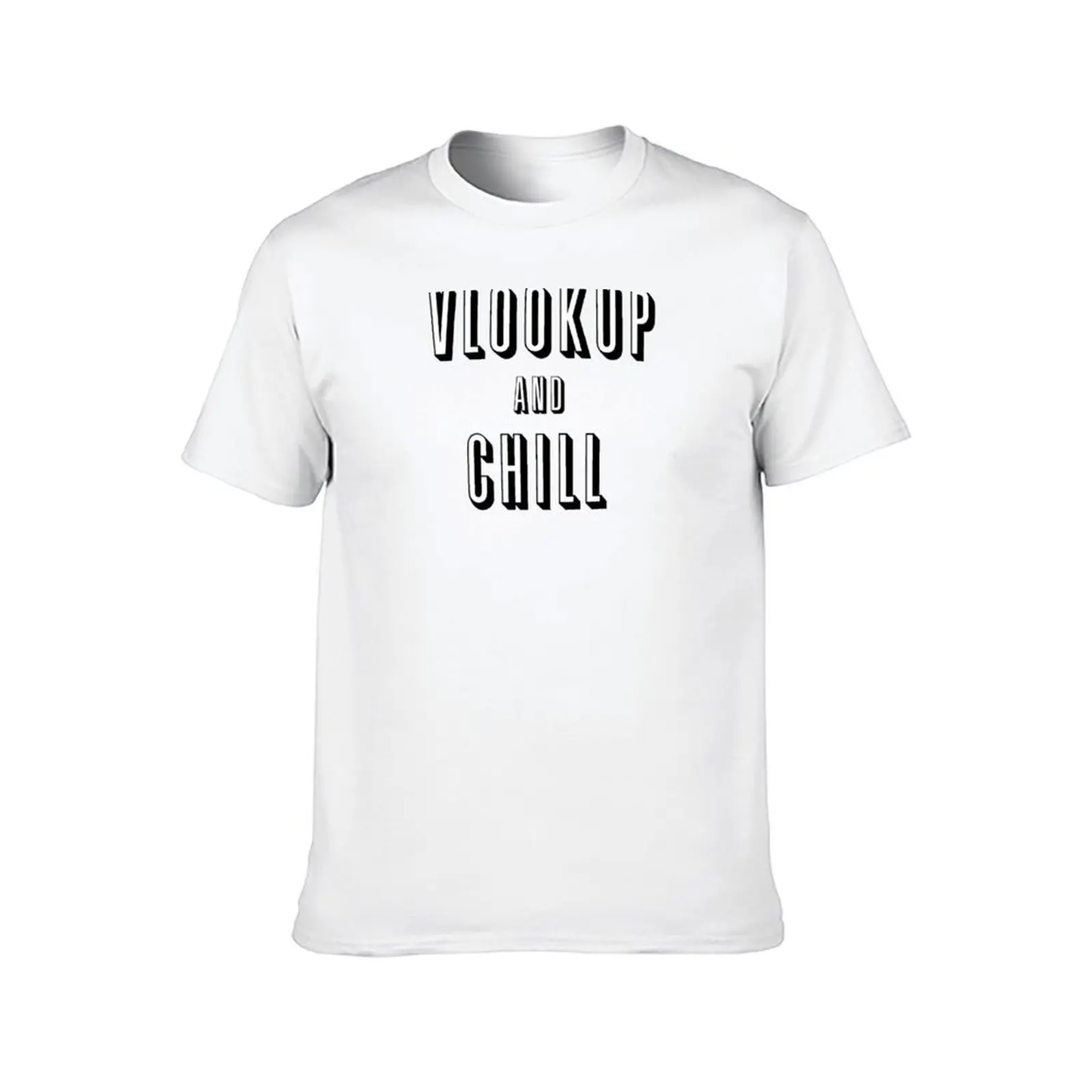 تي شيرت Vlookup and Chill تي شيرت رجالي برسومات تي شيرت مع تي شيرت مطبوع