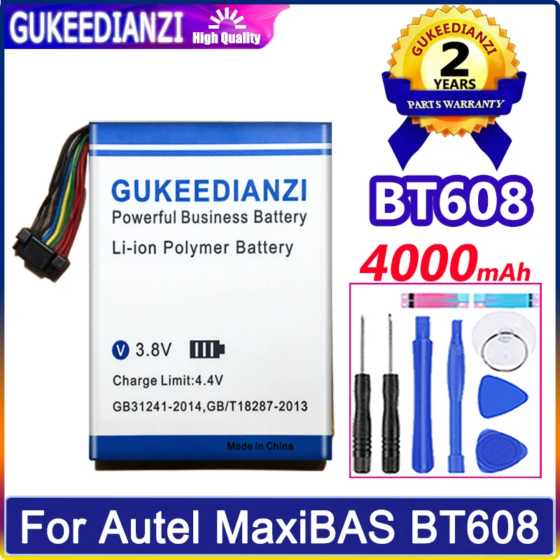 

GUKEEDIANZI Battery 4000mAh For Autel MaxiBAS BT608 Batteries