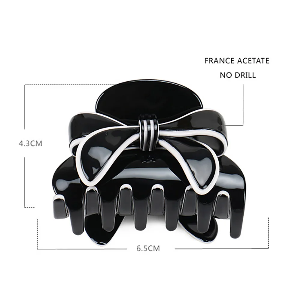 

Large Clip Bow Accessories For Women Thick Styling Tools Nonslip Claw Clips Face Washing Routine Office Make Up