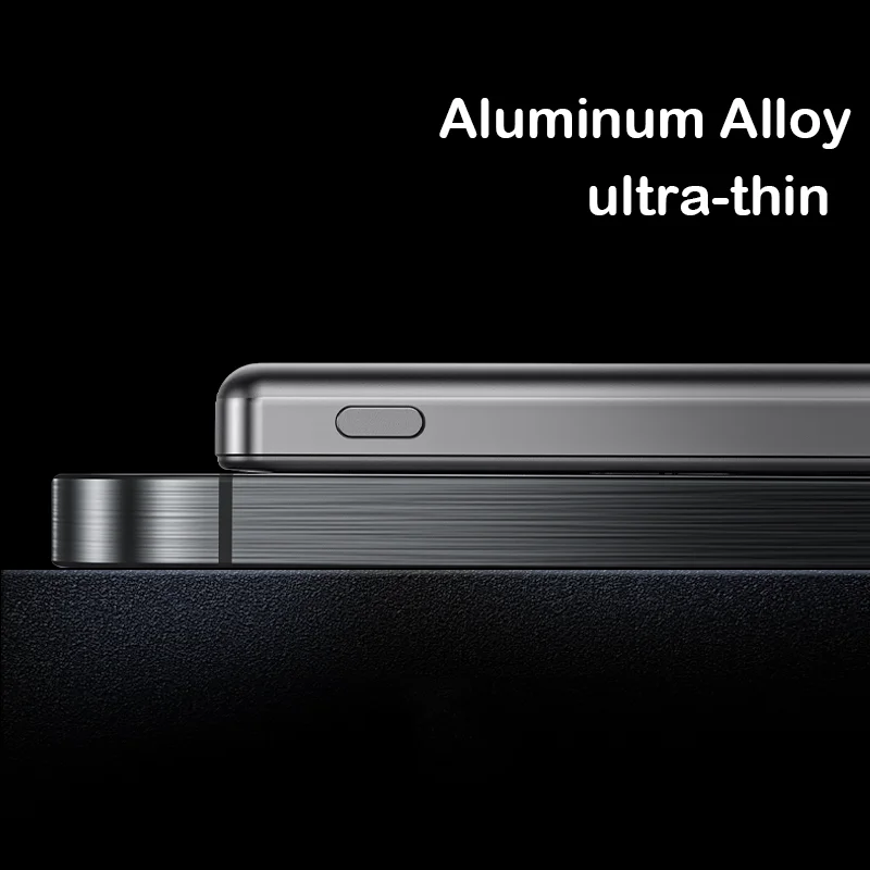 Ultra Thin Magnetic Power Bank Alloy External Auxiliary Battery Pack Phone Wireless Charger For iPhone Xiaomi Samsung Powerbank