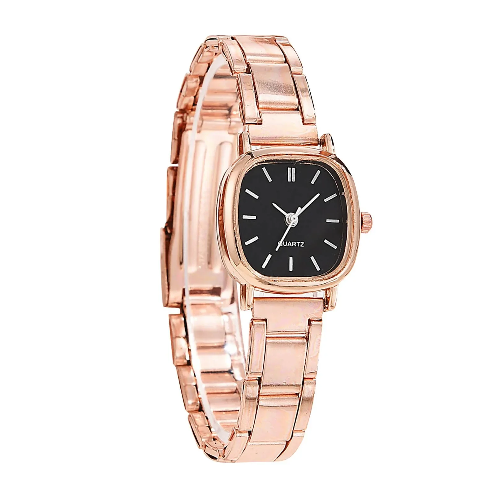 Fashion Alloy Strap Quartz Watch Round Square Dial Fashion Simple Watch Luxury Quartz Bracelete Stainless Steel Dial reloj mujer