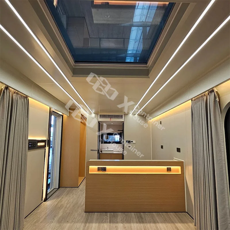 Space capsule house installation example