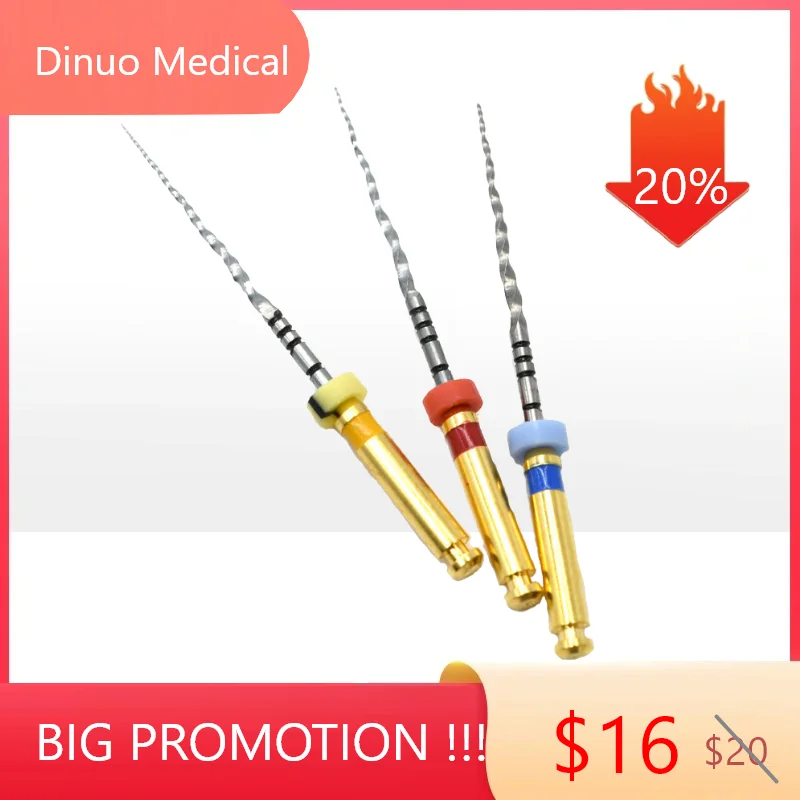 

Hot Selling FREE SHIPPING 3Pics Dental Endodoncia Pro Files Taper Dental Next Endo Files For Dentistry Root Canal Treatment Tool