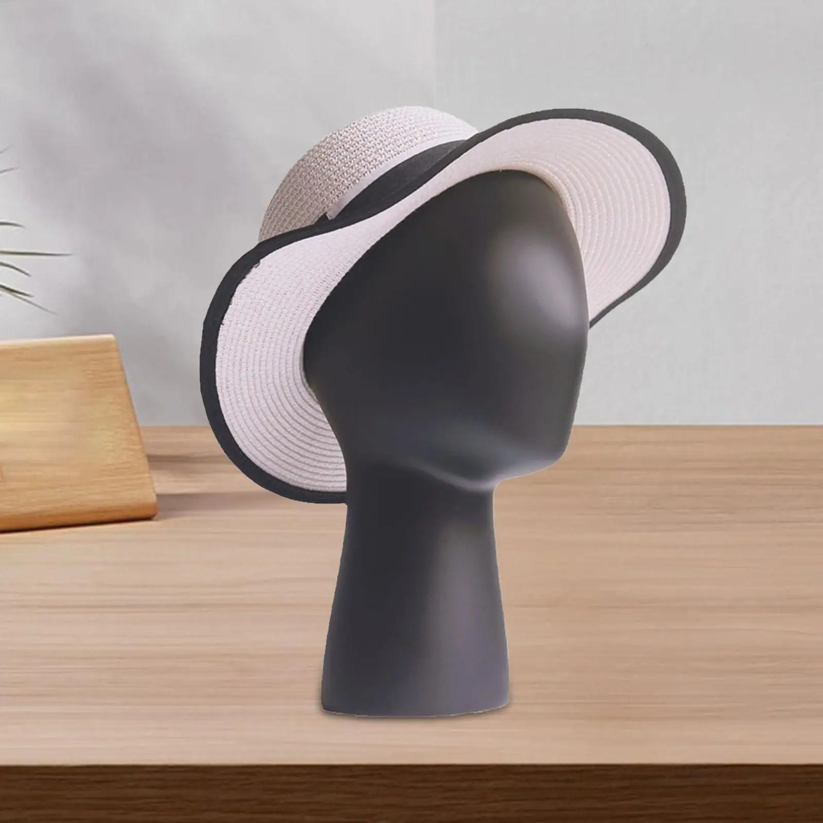 Mannequin Head Model Hats Stand Hat Display Holder Caps Storage Rack for Jewelry Styling Drying Home Salon and Travel Headset