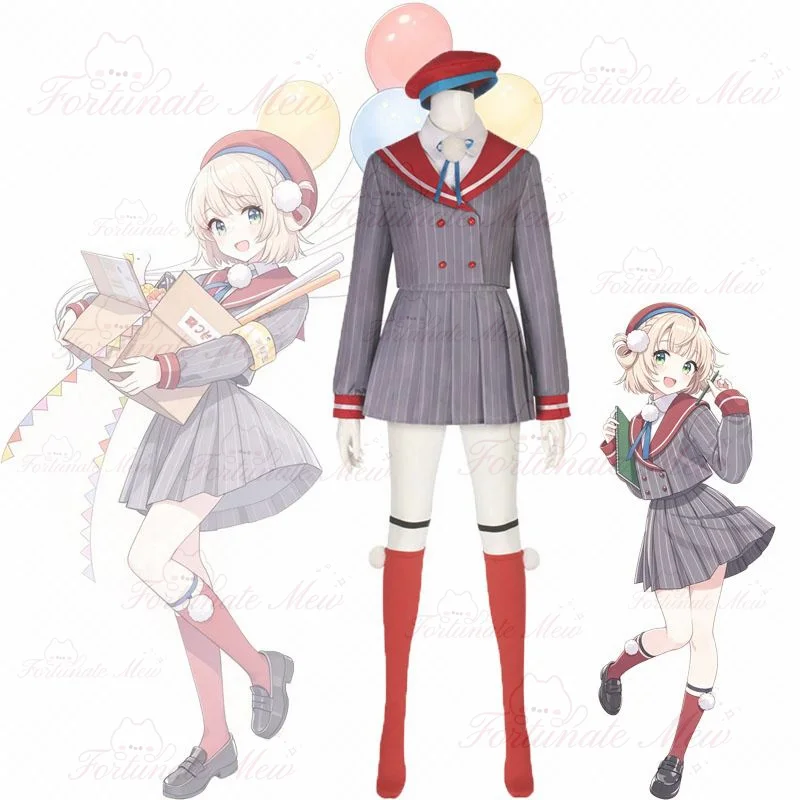 Shigure Ui VTuber Cosplay Costume Full Set  Anime School Uniform Suit For Halloween Party