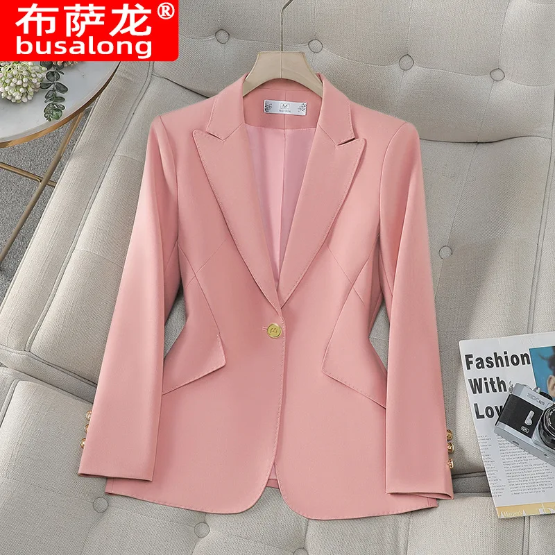 

2025Новый стильный модный костюм, повседневный женский профессиональный пиджак с длинными рукавами, официальная куртка, рабочая одежда8893