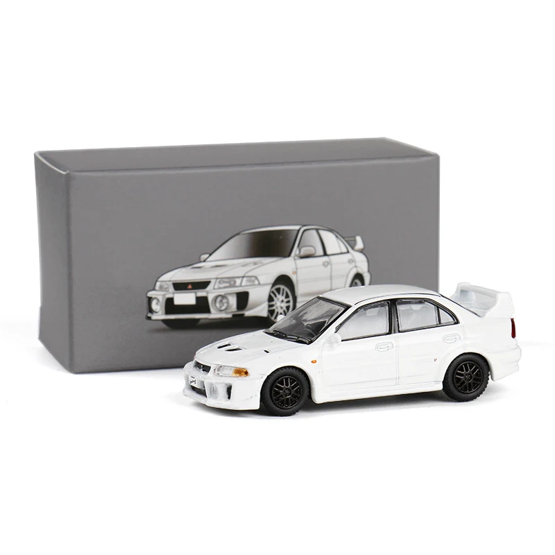 1/64 Mitsubishis Lancer Evolution V Five Alloy Sports Car Model Diecast Metal Racing Car Vehicles Model Simulation Kids Toy Gift