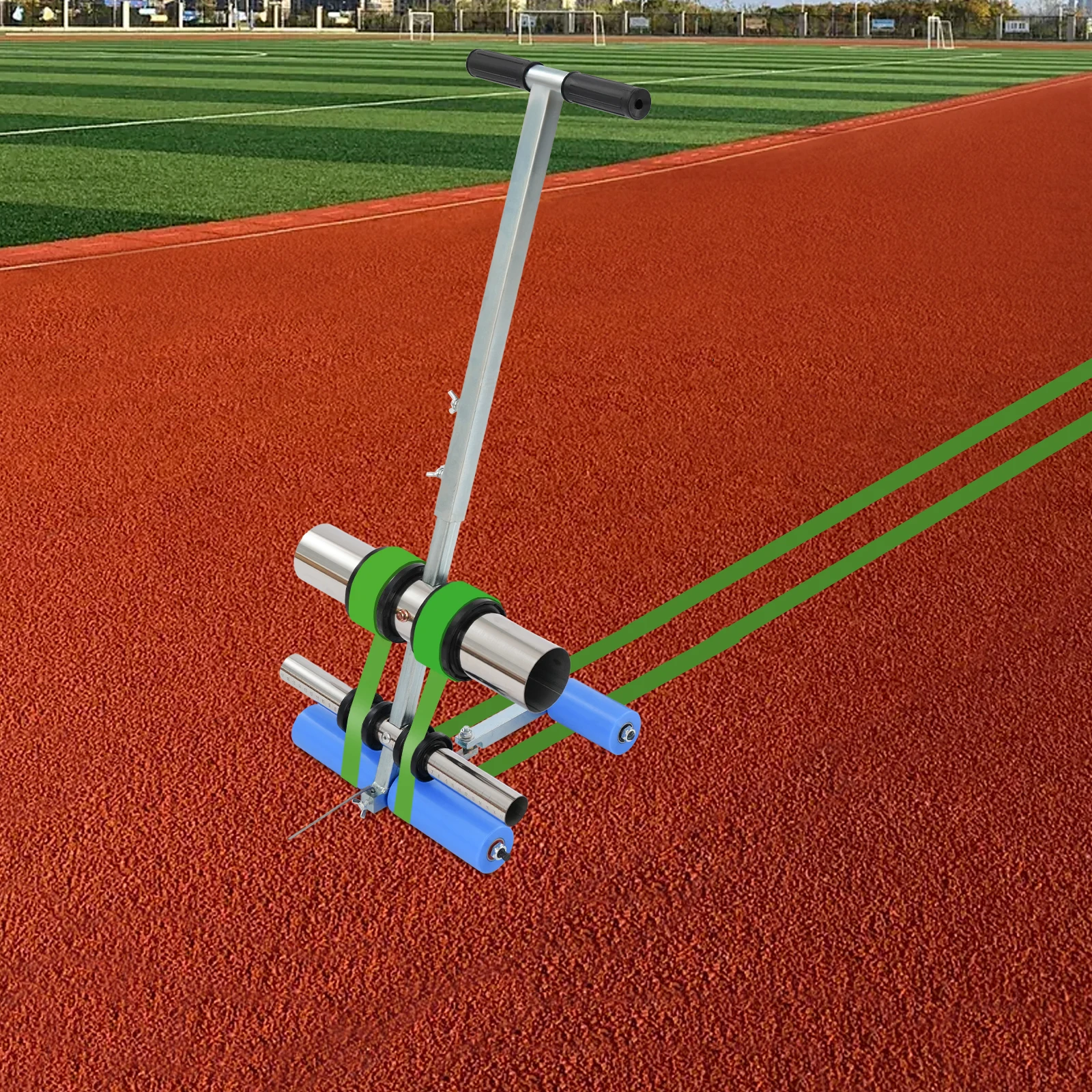 

Hand-Push Tape Marking Machine with a Handle and Circle Drawing Kit,Versatile Lane Marking Tool For Demanding Line Marking Tasks