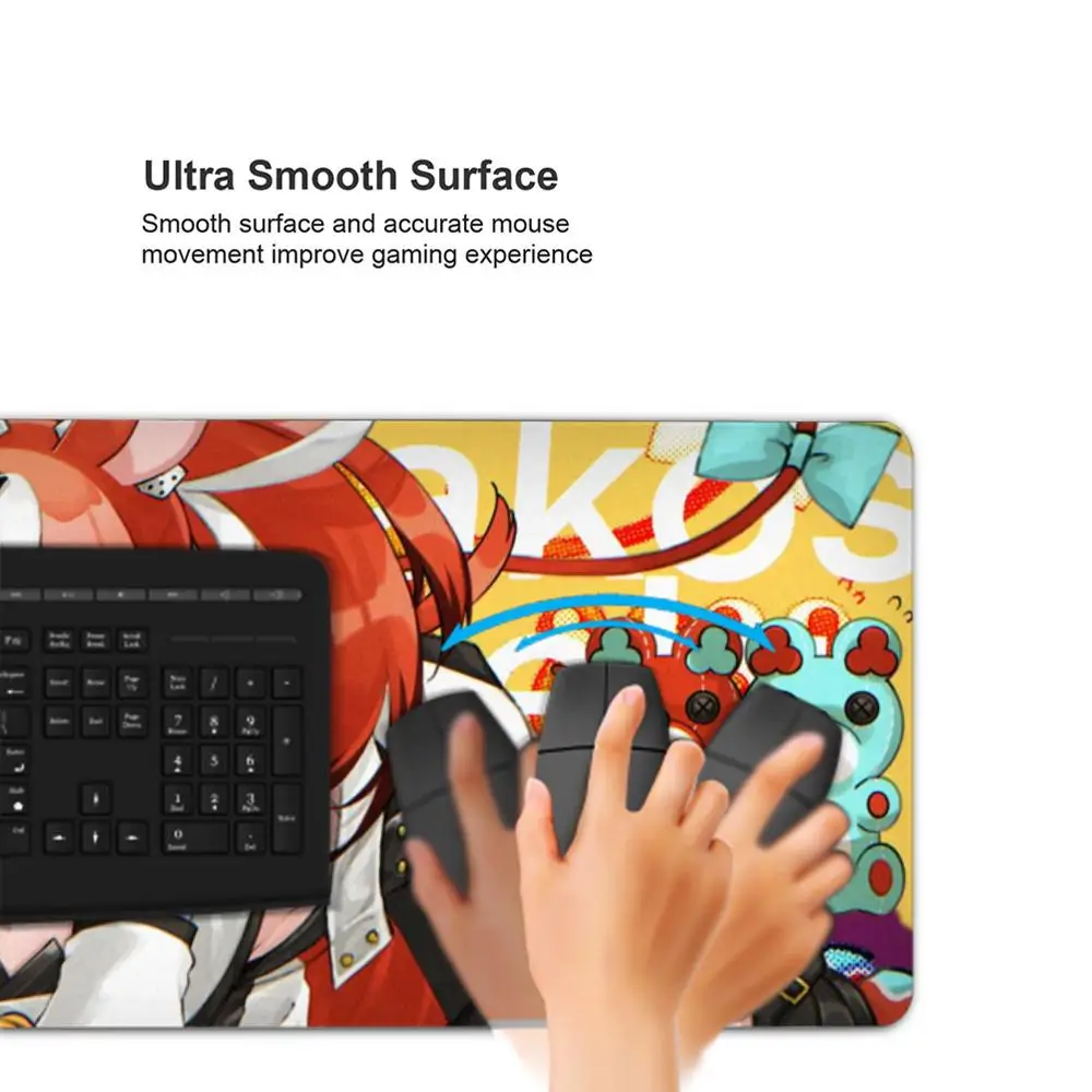 hakos baelz Mouse Pad Tablet mouse Pad Laptop xl desktop mouse pad, cute HD Rainbow Gaming keyboard pad, csgo Player, 90x40