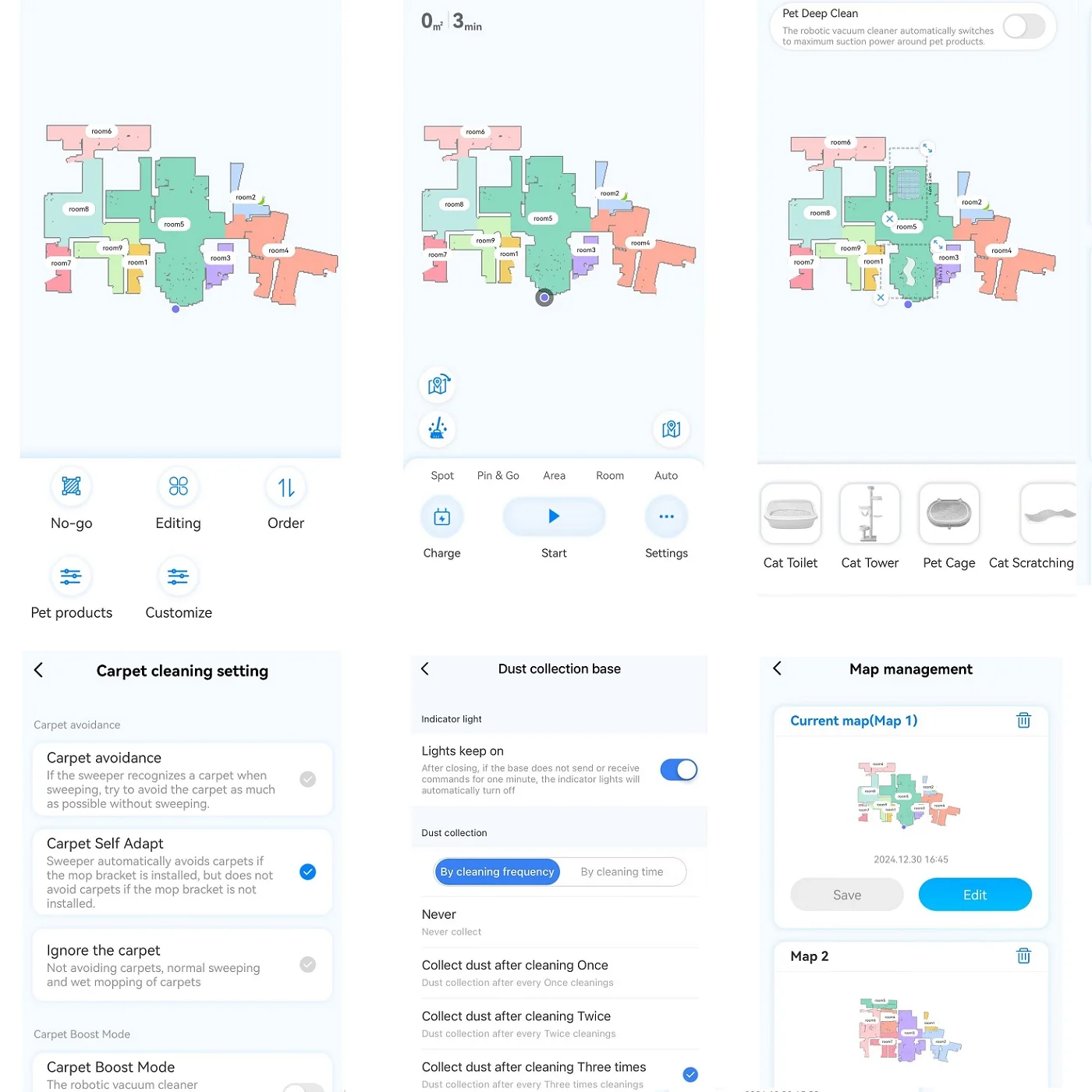 AIRROBO 5500pa بالموجات فوق الصوتية تنظيف السجاد منطقة الحيوانات الأليفة جهاز آلي لتنظيف الأتربة الليزر الذاتي إفراغ شاحن أوتوماتيكي روبوت الطابق المياه #5