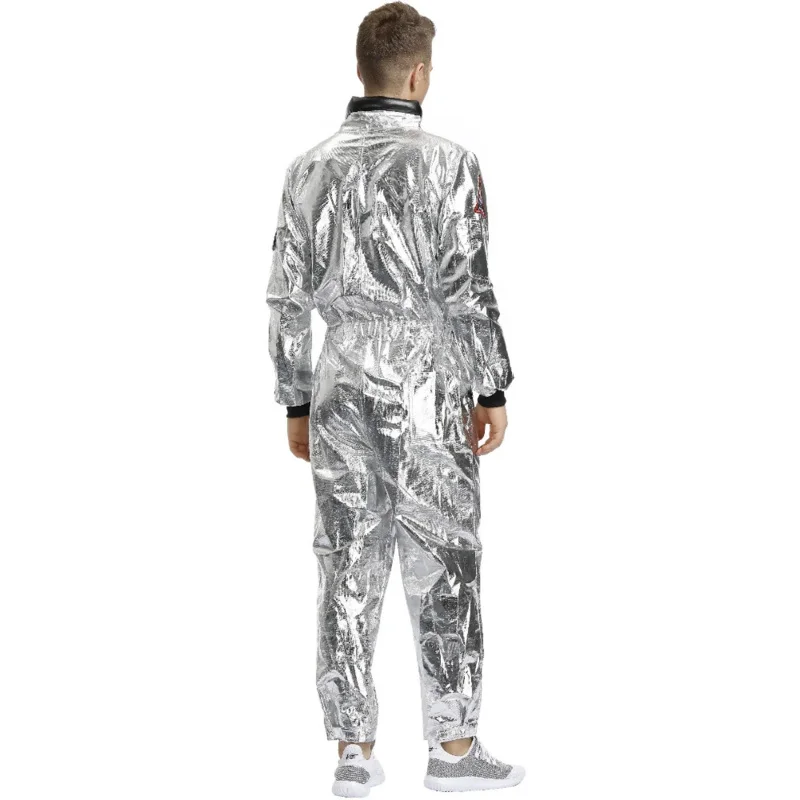 

ss13Костюм космонавта для взрослых и детей, серебряный костюм космонавта для мужчин и женщин, космический костюм на Хэллоуин, Рождество, семейная вечеринка, нарядное платье на день рождения