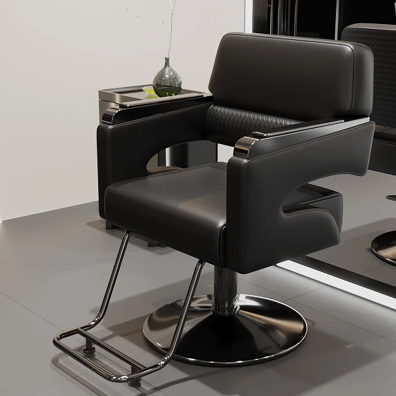 Metall-Friseurstühle, luxuriöser, verstellbarer Akzent, kosmetische Friseurstühle, Friseur-Make-up, kommerzielle Möbel, Friseur Stuhl Lslfy