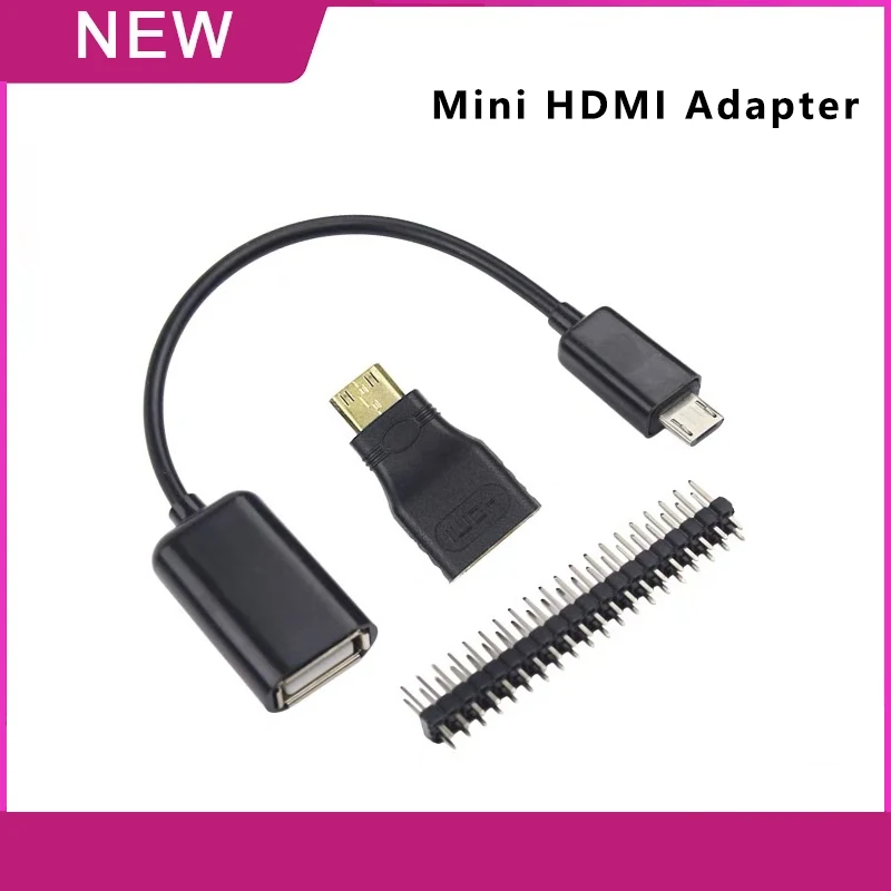 Raspberry PI Zero W/WH Micro OTG Kit Mini HDMI Adapter Gender USB Changers